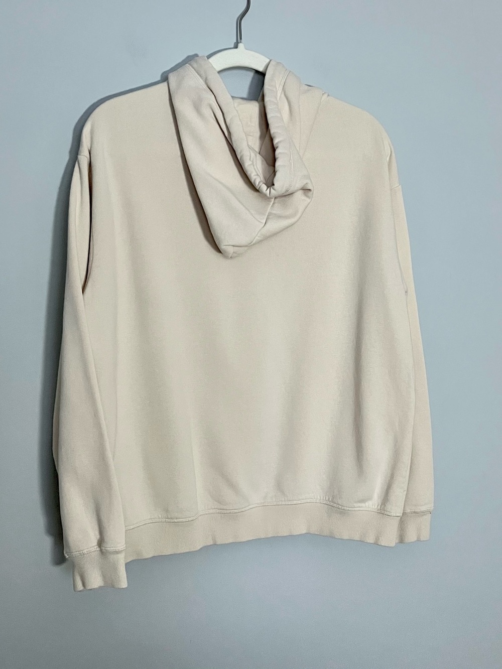 H&M x Disney Mickey Mouse Hoodie Cream Off-White Graphic Sweatshirt Size S Small - Picture 3 of 12